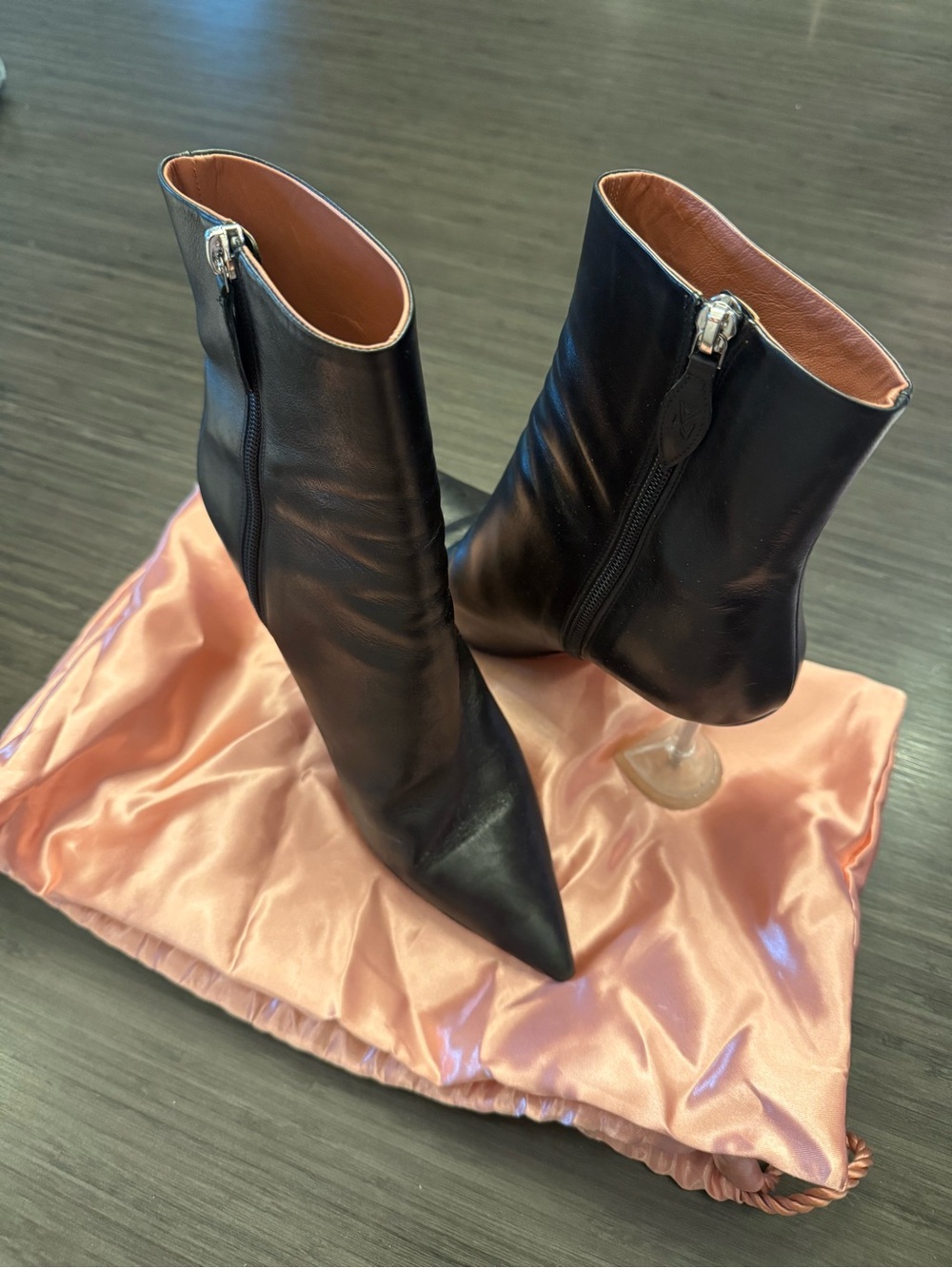 Amina maudi black bootie size 38 GUC